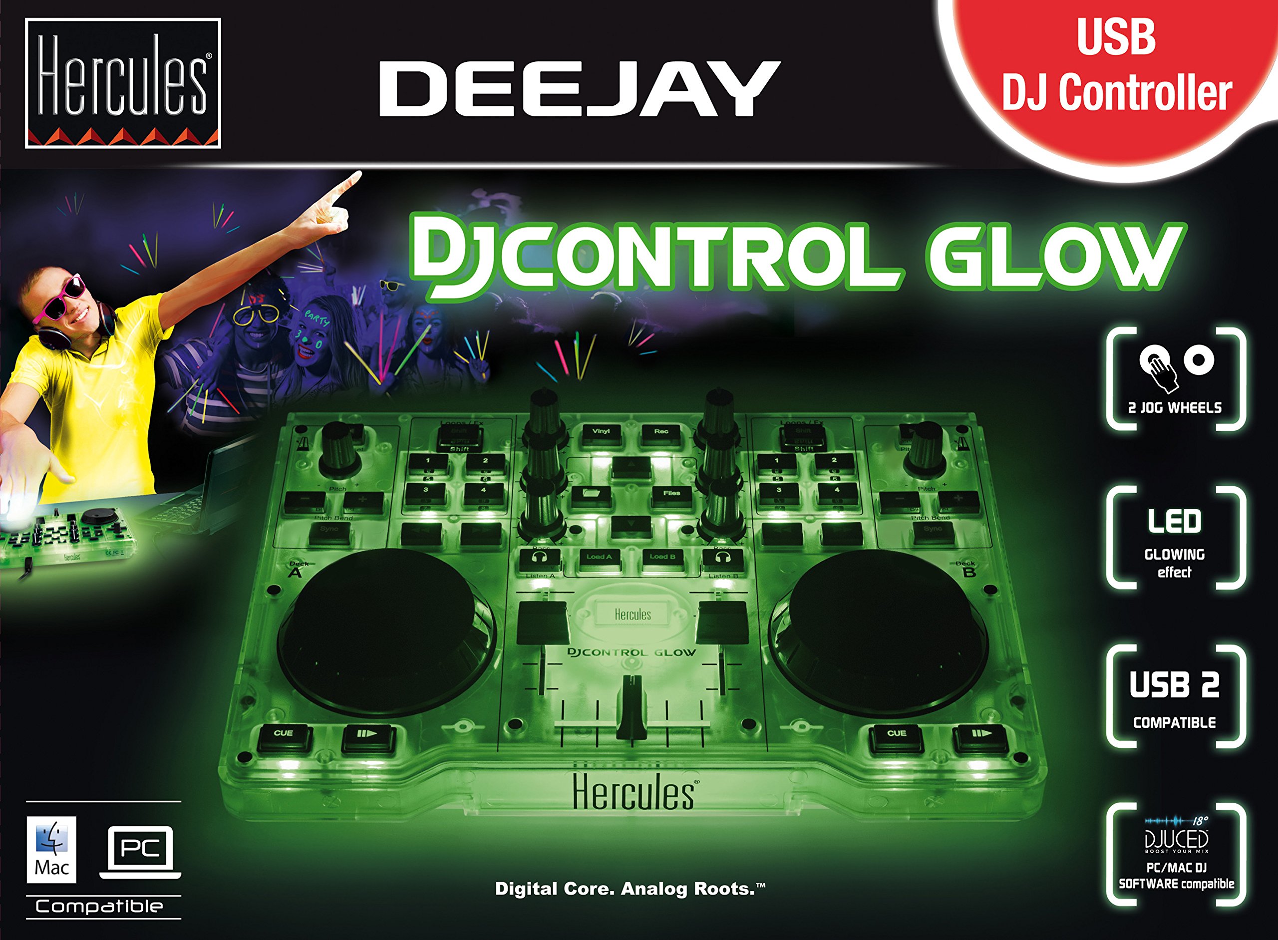 Buy Hercules DJControl Glow Controller with LED Light and Glow Effects