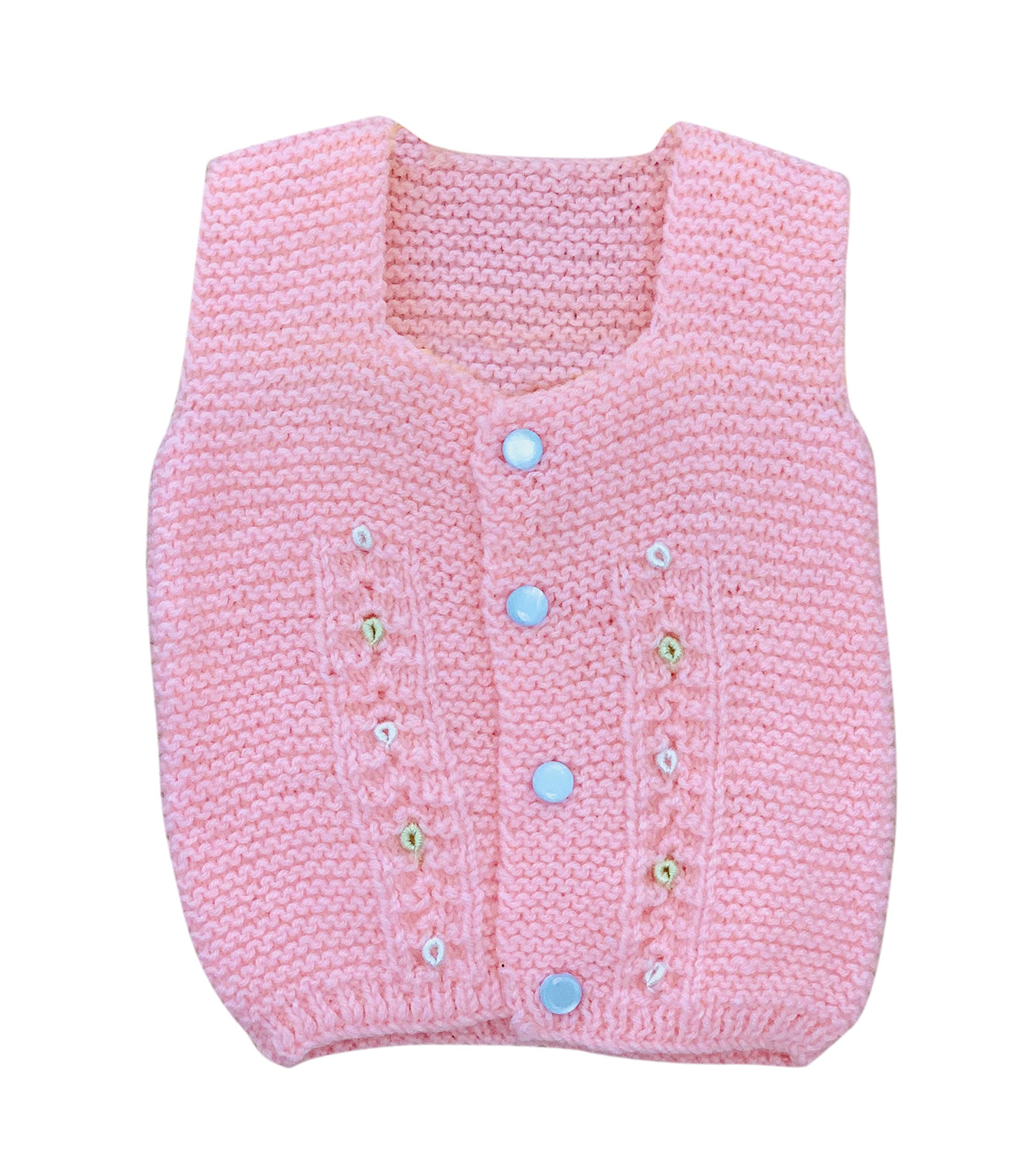 THE LITTLE LOOKERS� Sweater for Baby Half Sleeves (0-3 Months) (Pink & White, Pack of 2) - Image 3 thumbnail