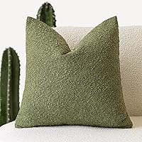 Vista 31 de Foindtower Fundas de almohada decorativas con textura de boucle, fundas de almohada sólidas, neutrales, suaves y acogedoras para silla, sofá