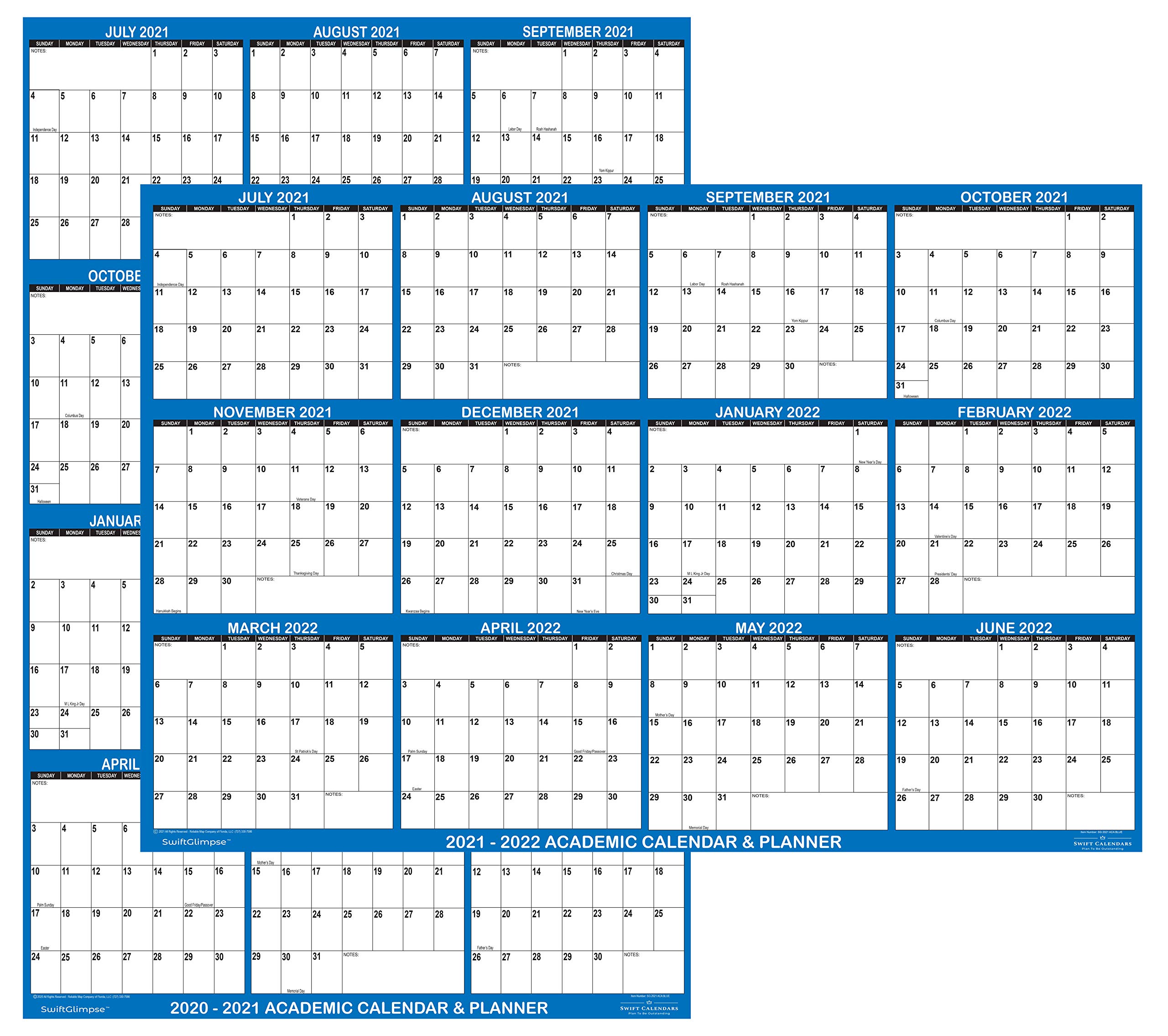 24x36 SwiftGlimpse 2022 2023 Academic Wall Calendar Dry Erase Erasable 24x36-swiftglimpse-2022-2023-academic-wall-calendar-dry-erase-erasable