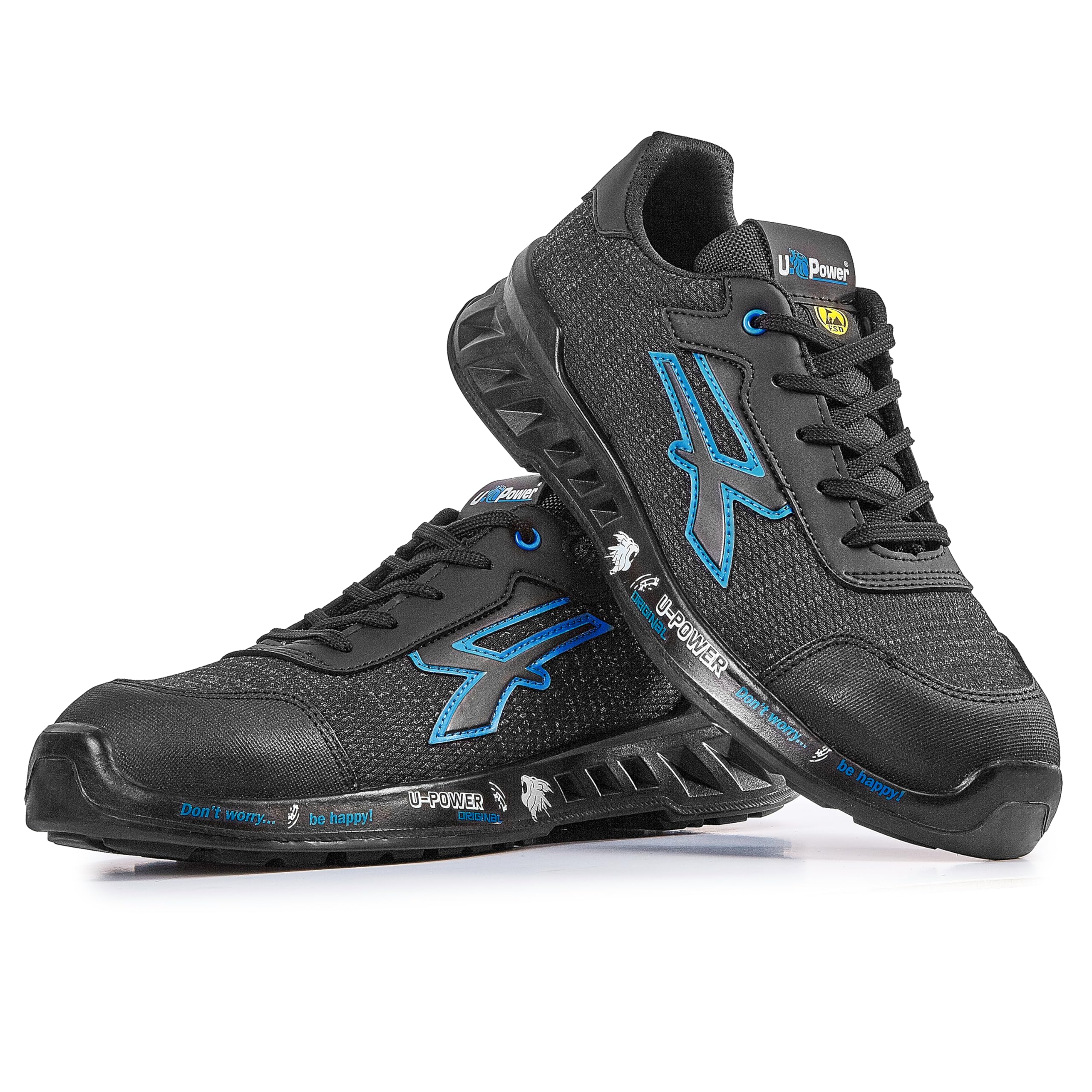 U Power Scarpe Antinfortunistiche Da Lavoro, Scarpa Bassa, Diwi ESD S1ps Fo Sr, Sottopiede Antiforo Ultra Leggero Zapatos de Seguridad y contra incendiosUnisex Adulto