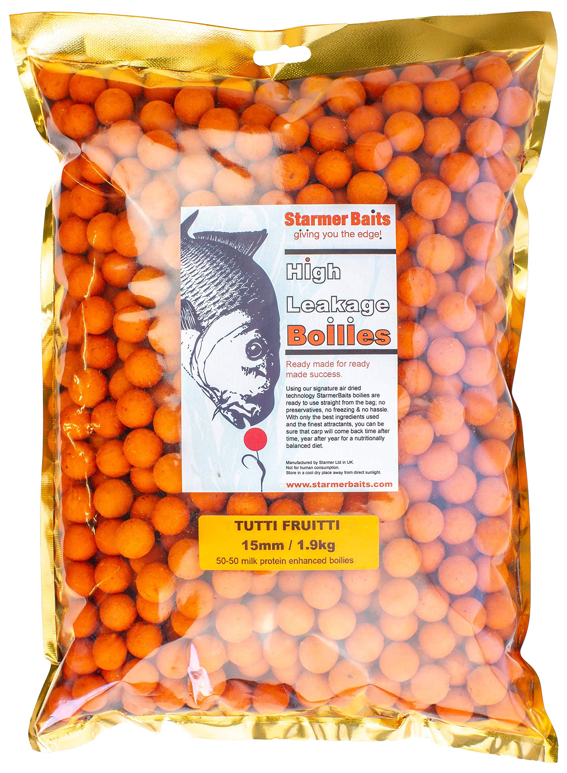 STARMER aquatic feed Tutti fruitti boilies / 15mm / 1.9kg