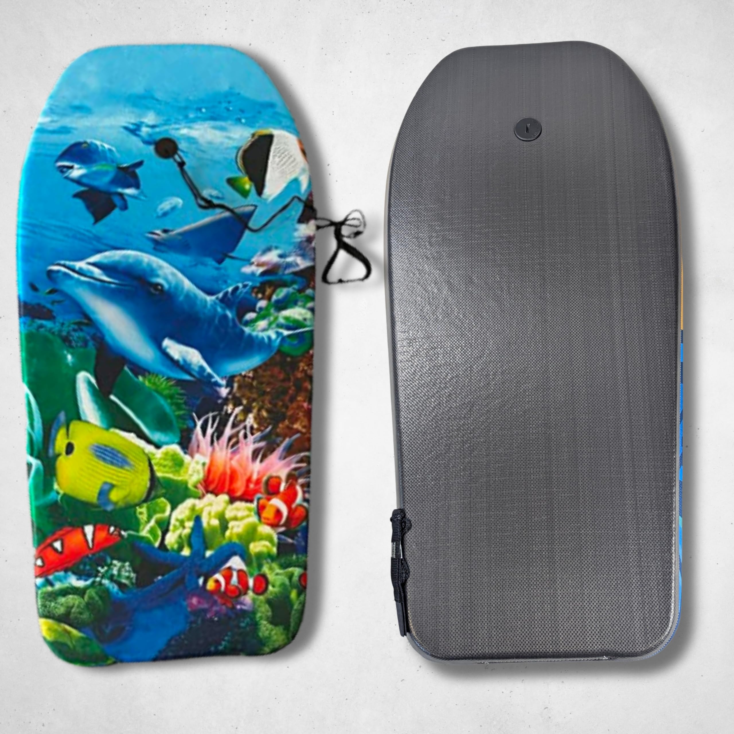 BEST SPORTING Bodyboard Kinder – Leichtes Surfbrett für Strand, Meer & Schwimmbad | 92 x 46 x 5 cm | In verschiedenen Designs | Inkl. Leash für sicheren Halt
