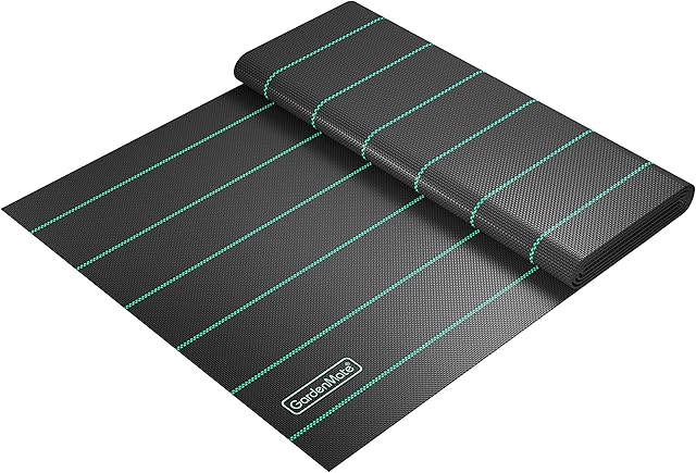 GardenMate 2m x 15m sheet woven weed control fabric - UV stabilised 100gsm landscape ground cover membrane