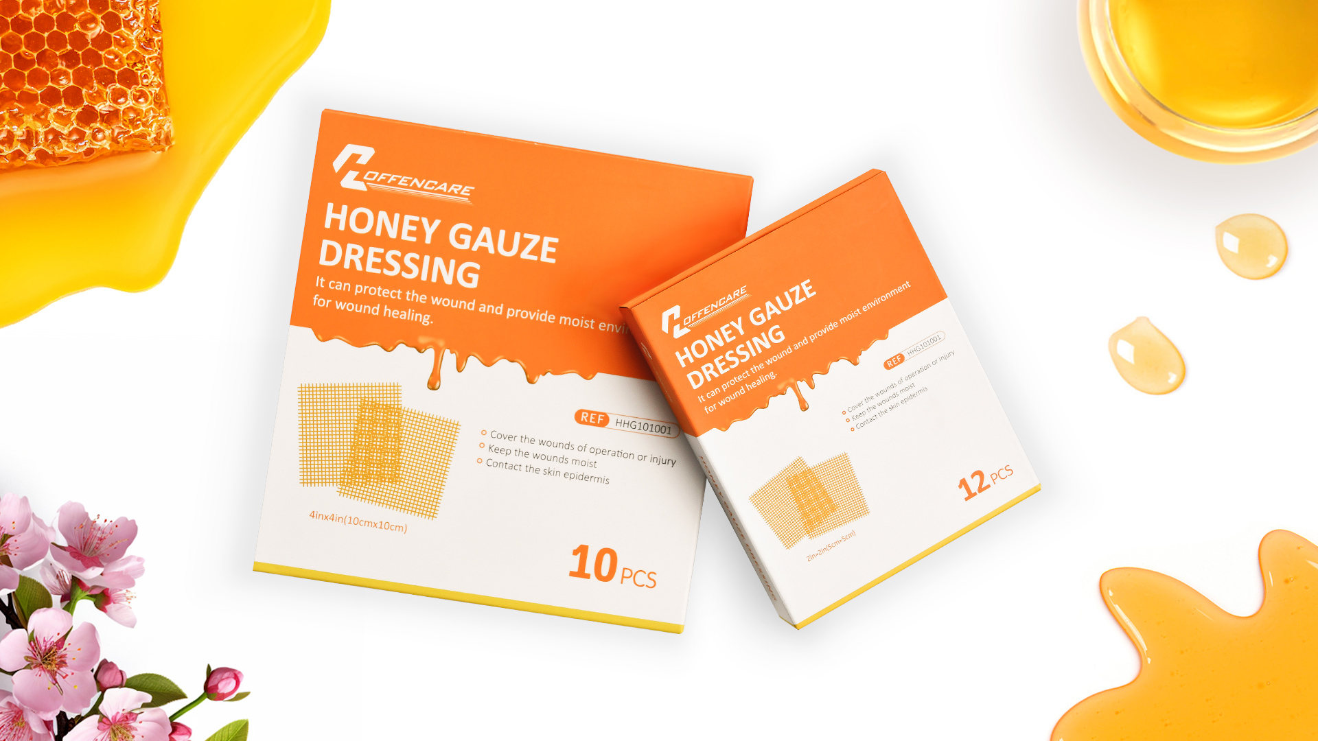 Amazon.com: Hoffencare Honey Gauze Wound Dressing 2