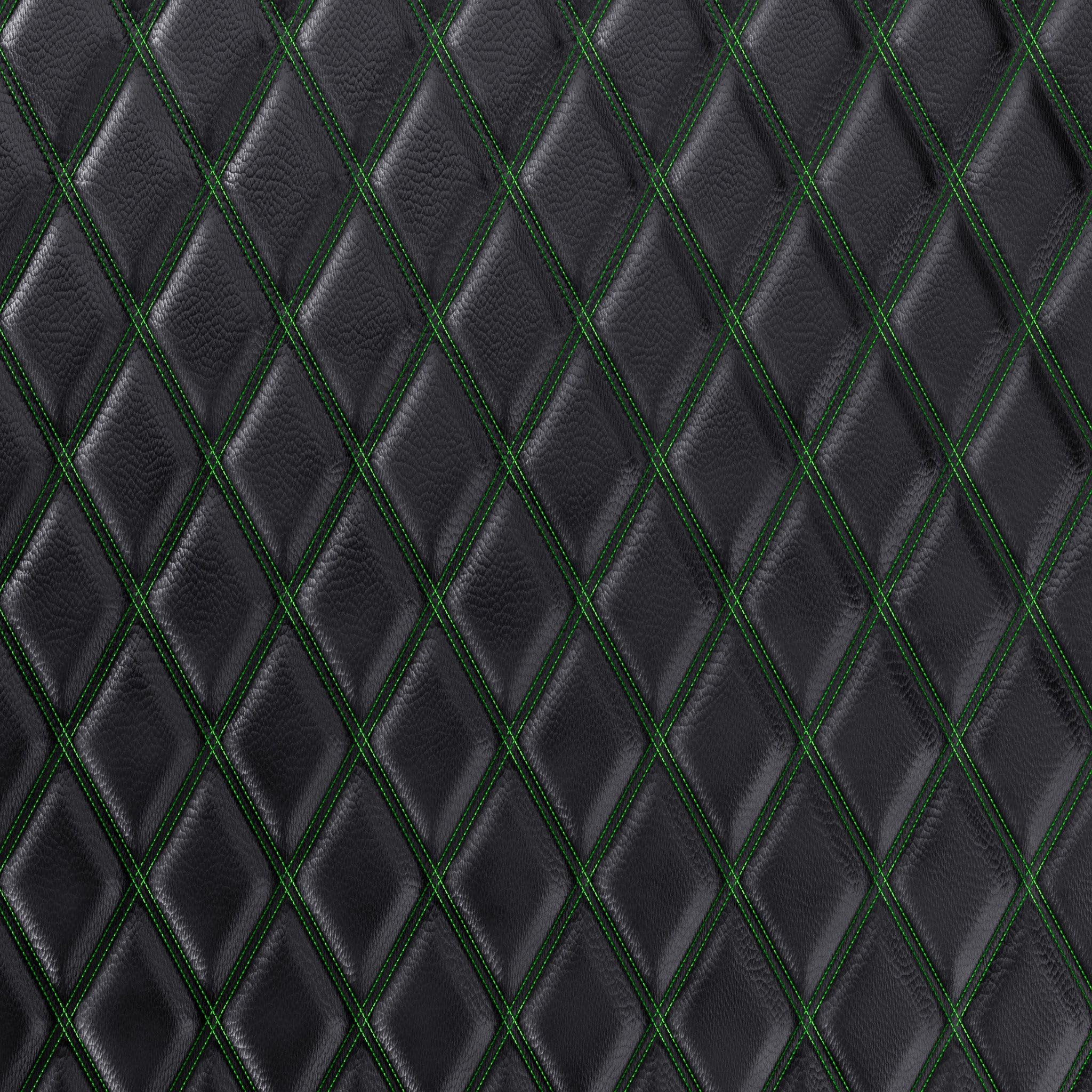Premium Faux Leather Fabric Fire Retardant Leatherette Upholstery Green Stitch Waterproof Heavy Duty Leathercloth 6 Metre Length โ image 1