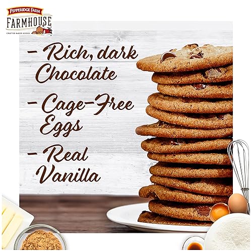 Miniatura 3 de Pepperidge Farm Farm Farmhouse - Galletas finas y crujientes de chocolate negro, bolsa de 6.9 onzas