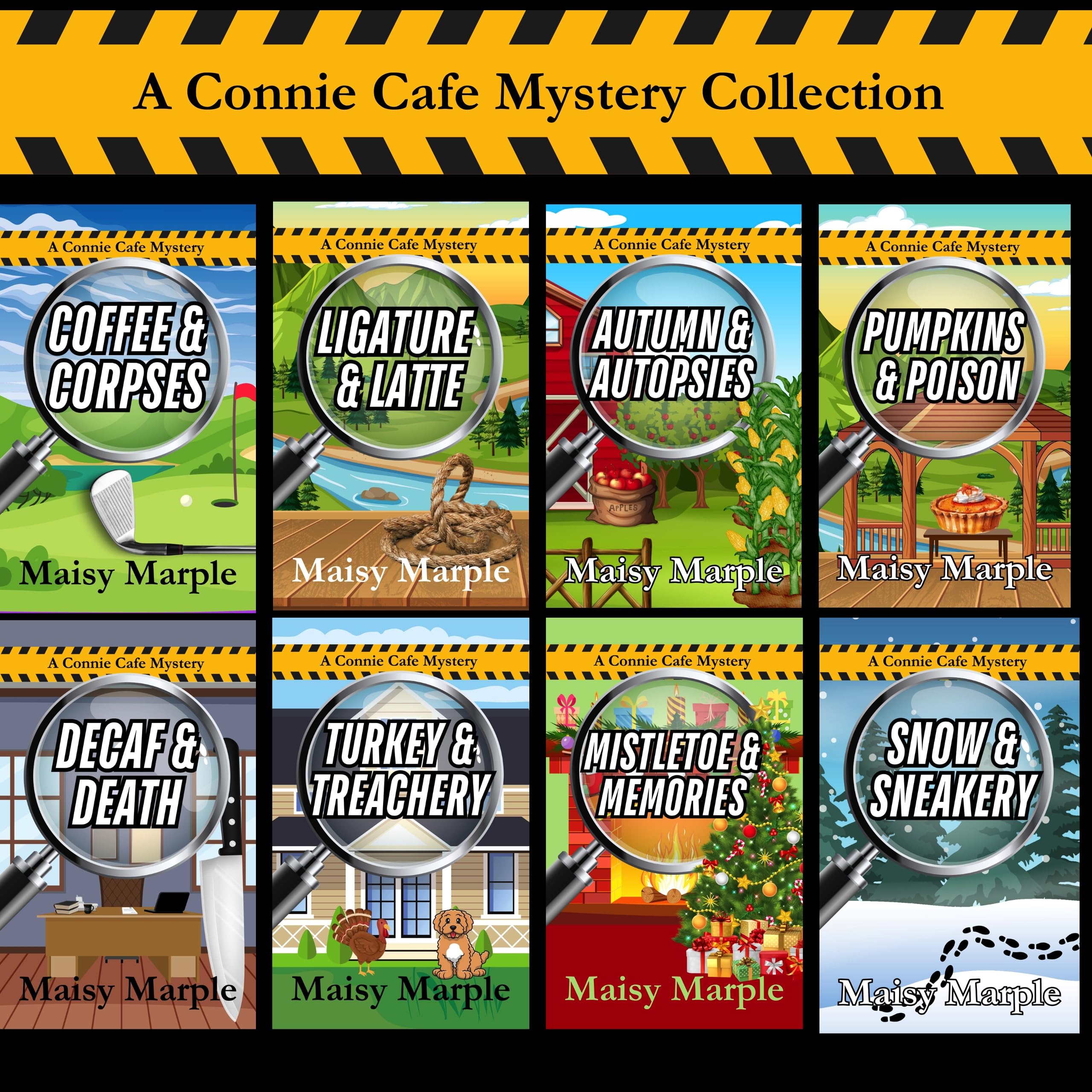 Connie Cafe Mystery Series Box Set (Books 1-8)