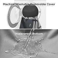 Vista 3 de Lesure Asiento de automóvil para perros pequeños - Asiento elevador suave para perros con bolsillo de almacenamiento y correa de seguridad con clip