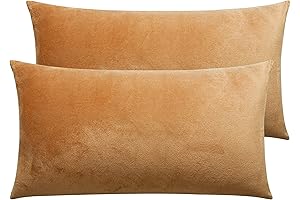 NTBAY 2 Pack Zippered King Flannel Pillow Cases
