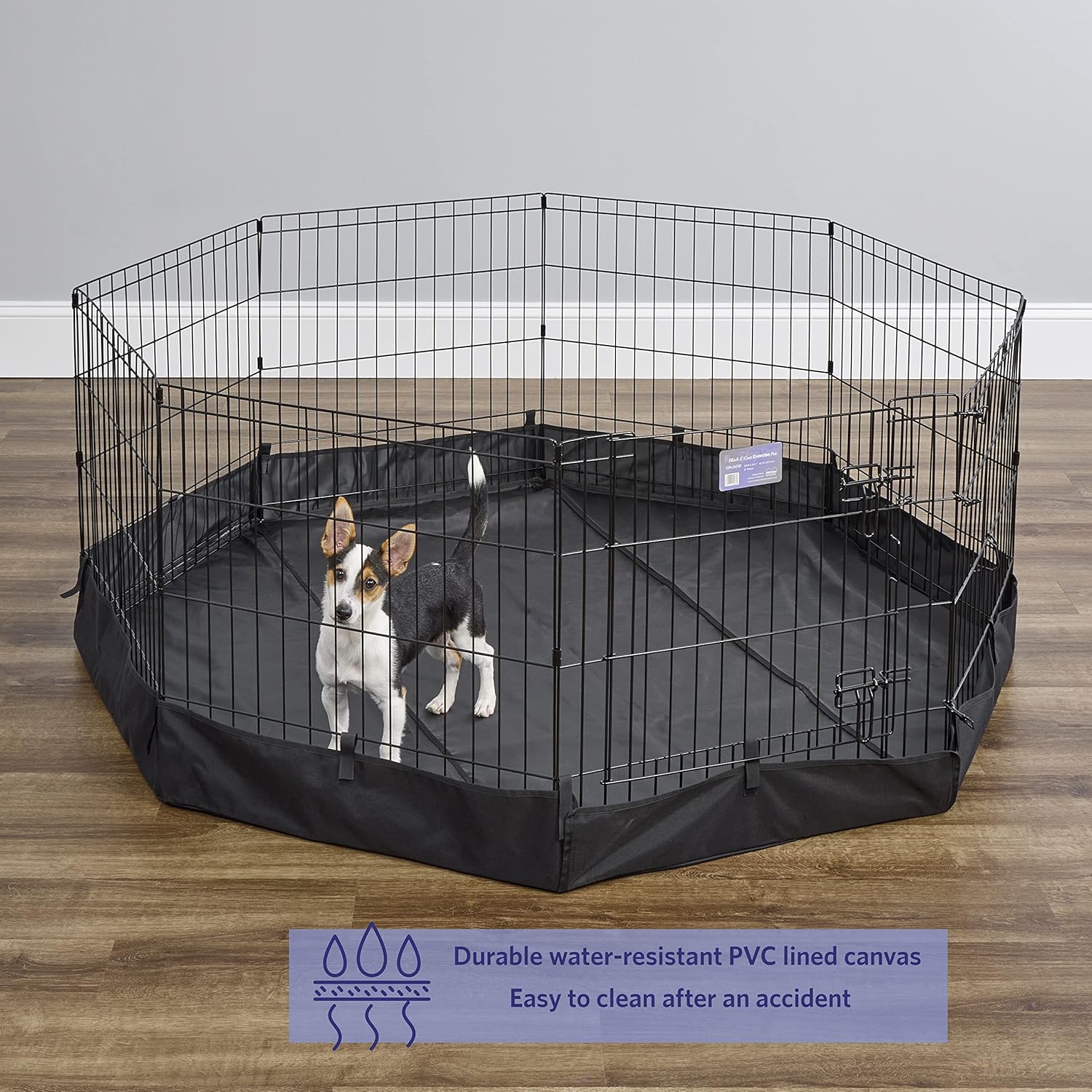 MidWest Homes for Pets Octagon Exercise Pen Fabric Mesh Bottom