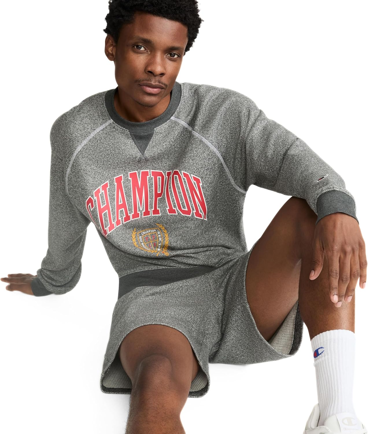 Champion Mens Yearbook Sweat Short, 7", C Logo - Image 5