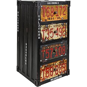 ts-ideen Regal Kommode Schrank im Container Industrie Design Shabby