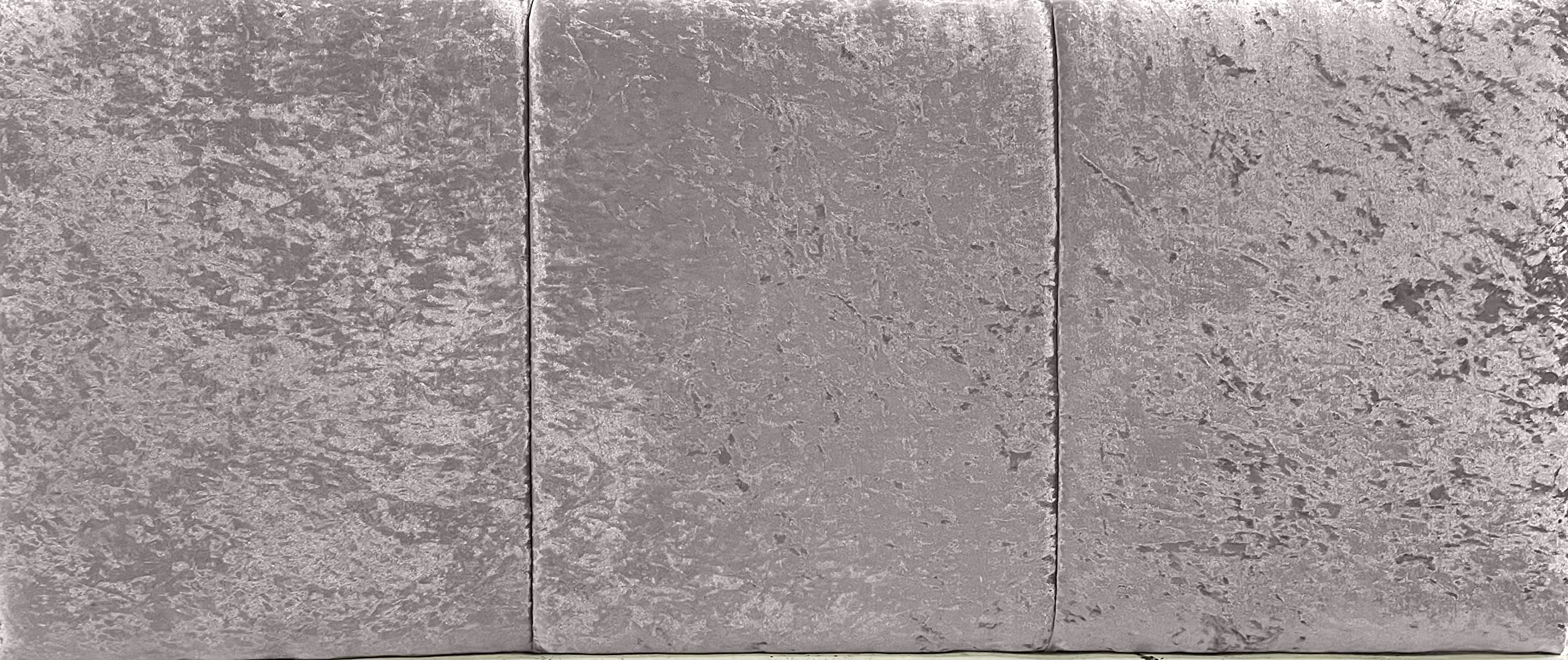 Affordable Luxury 24" Alton Headboard in Crushed Velvet Fabric, for Divan Beds, Bedroom and Hotel Furniture… (Grey, Super Kingsize - 6FT)