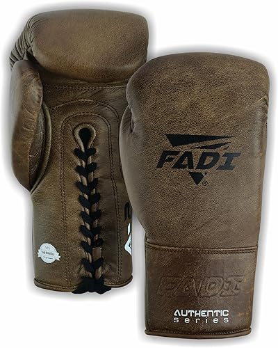 Authentic Series A2 - Guantes de boxeo unisex con cordones, piel de vaca auténtica, óptimos para boxeo, artes marciales, artes marciales y sparring
