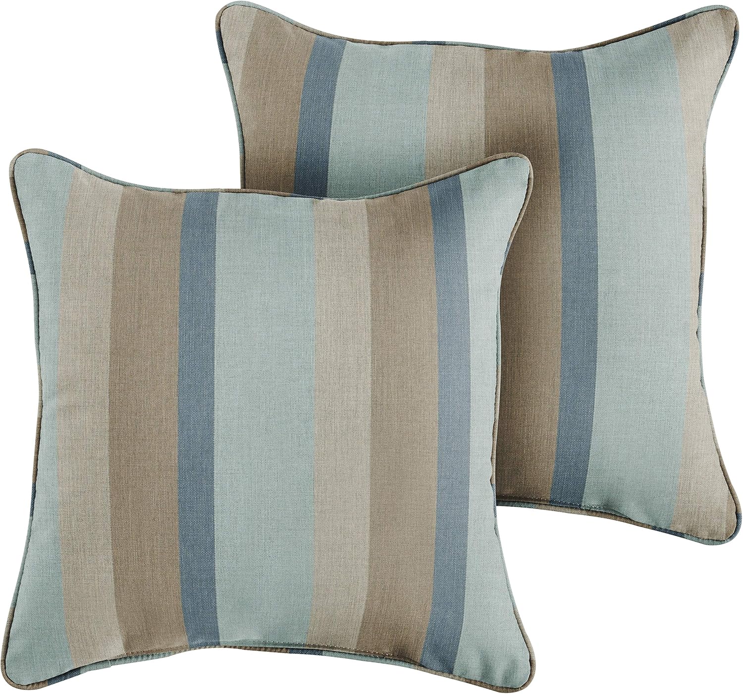 Mozaic Company Sorra Homes Sunbrella Indoor/Outdoor Corded Pillows, 22" x 22", Gateway Mist