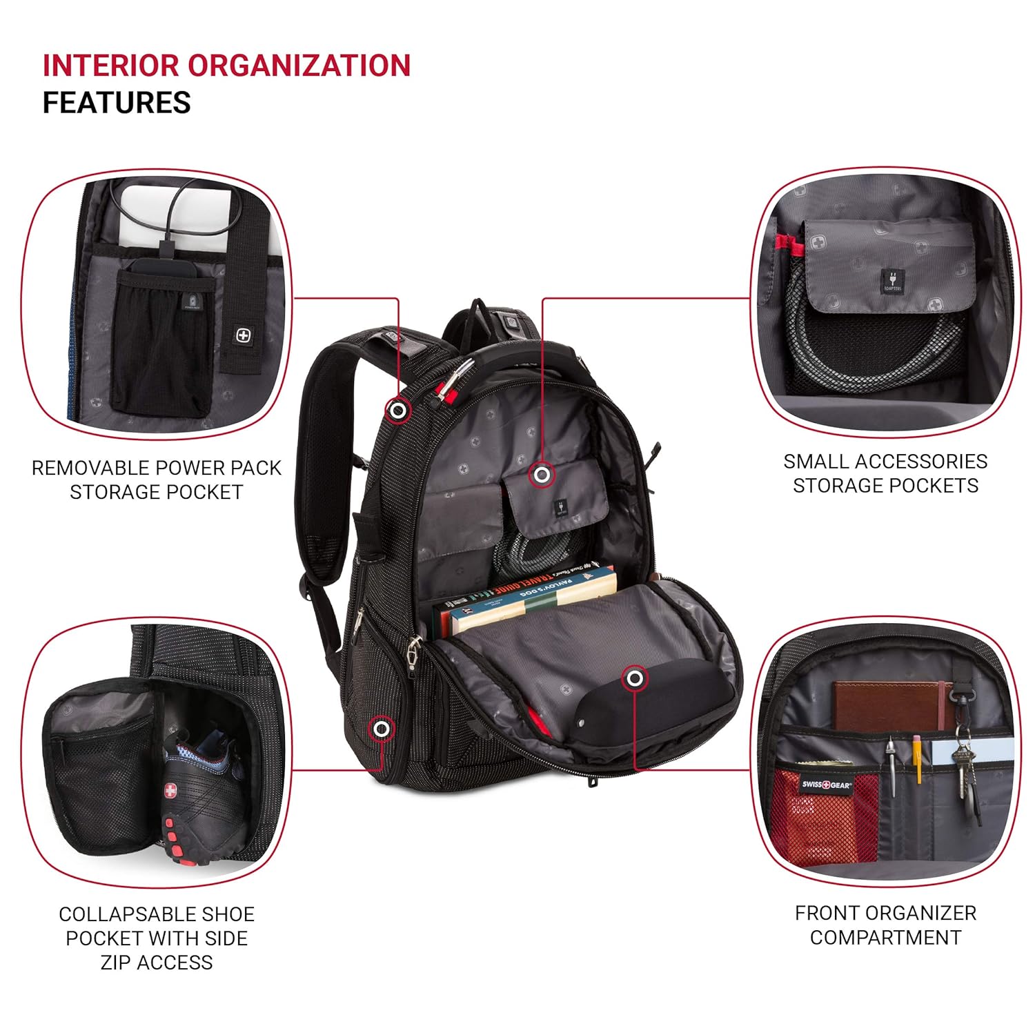 Swiss gear backpack charger Clearance