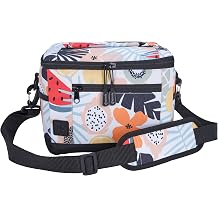 KOOZIE Small Lunch Cooler Bag - 6 Can Soft Sided Insulated Lunch Box Cooler for Women, Collapsible and Portable, Take to Work, Camping, Beach, Travel