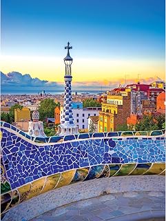 Kodak Supreme Premium Jigsaw Puzzle 550pc Park Guell in Summer, Barcelona, Spain