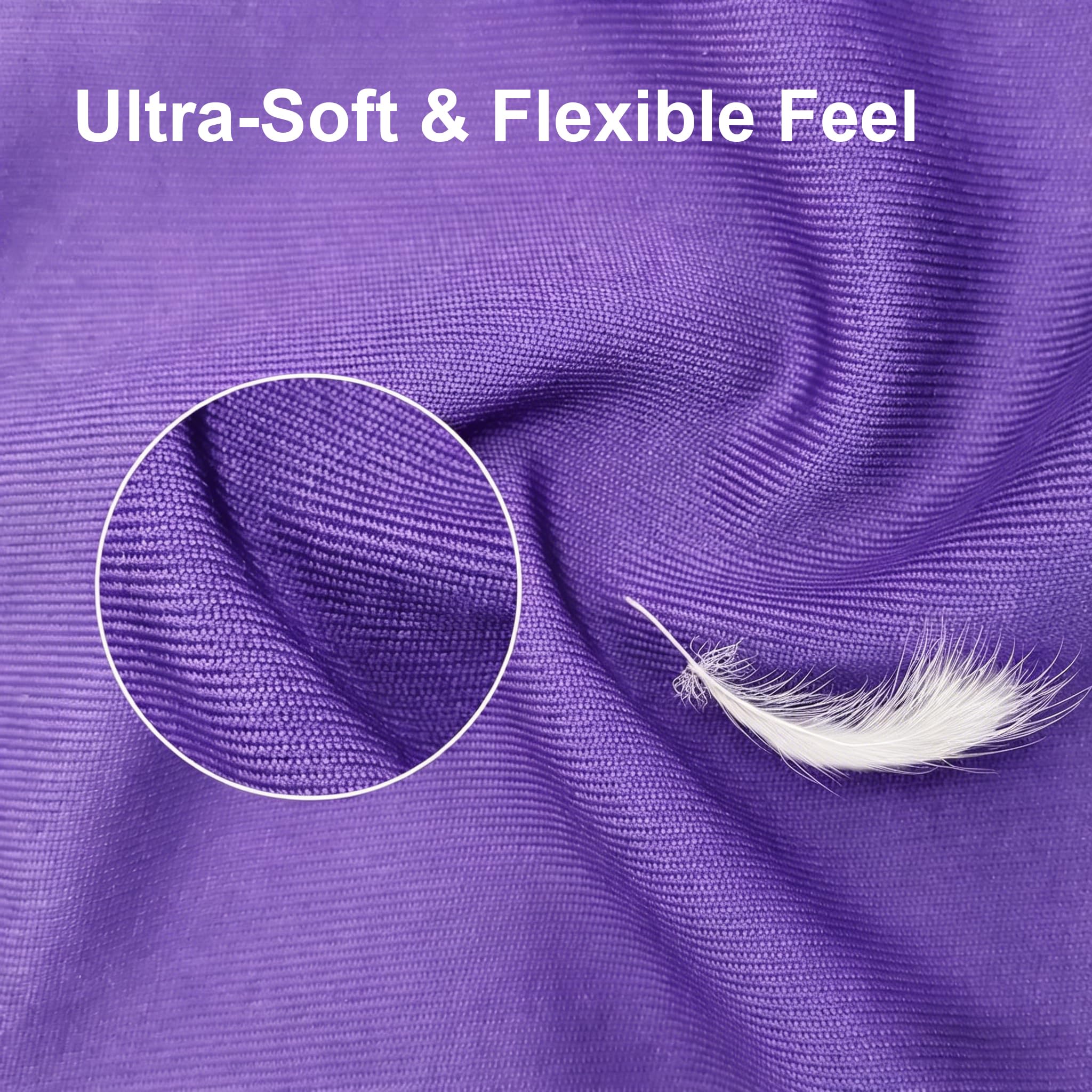 Maschera antimosche per cavalli con protezione UV, grande spazio per gli occhi, elastica, viola