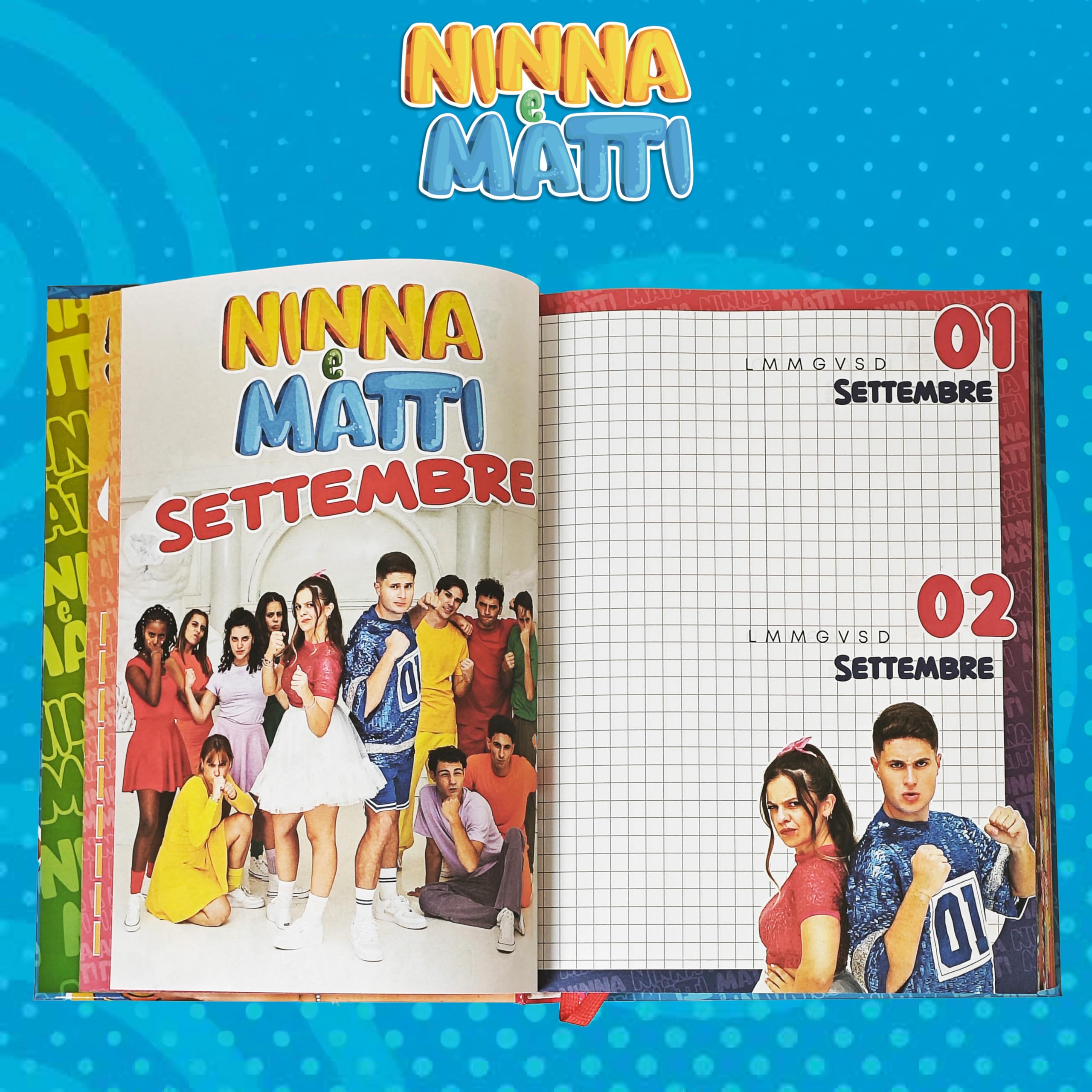 NINNA e MATTI 2025-2026 Official School Diary, 12 Months, 350 Pages, multicolour - Image 4