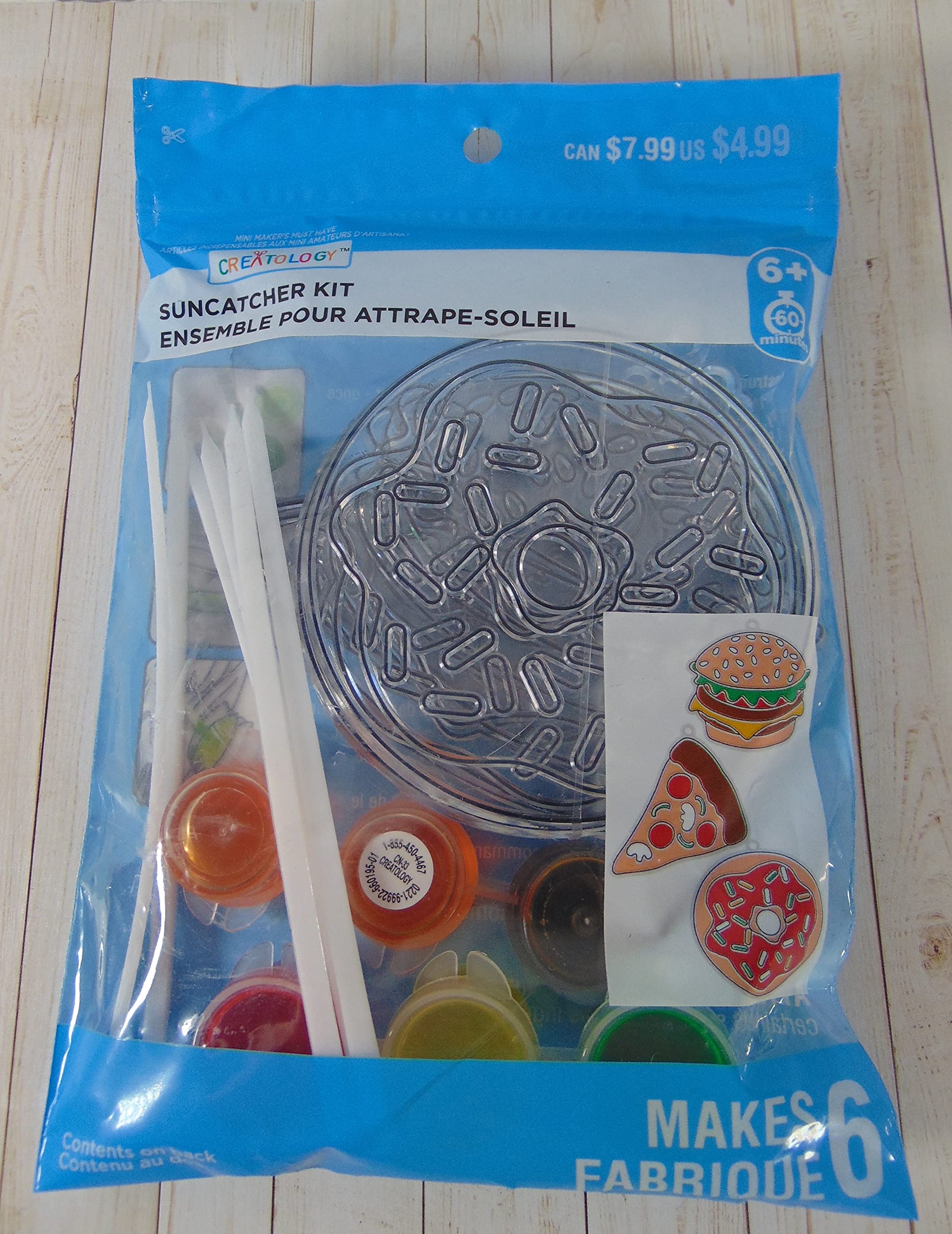 Junk Food Themed SunCatcher Painting Kit for Kids