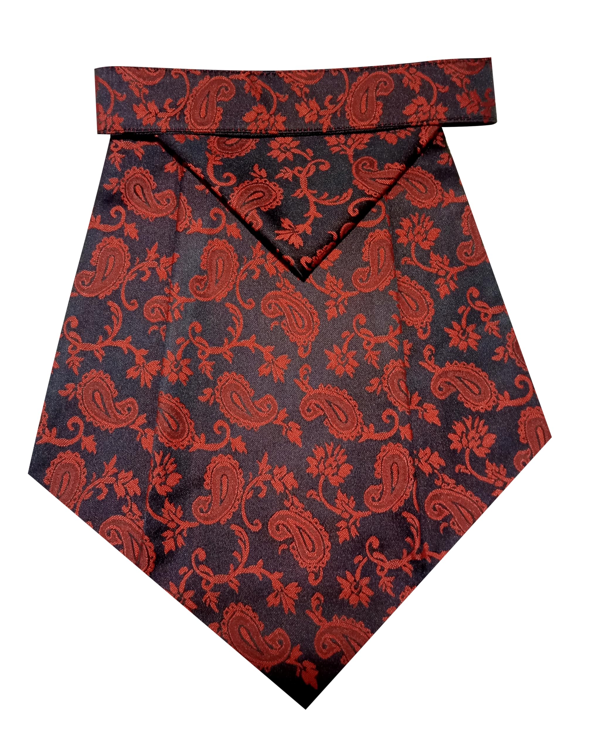 Cravat Ties for Men Paisley Cravat for Men Wedding Jacquard Woven Men,s Cravat Tie With Pocket Square-image-46