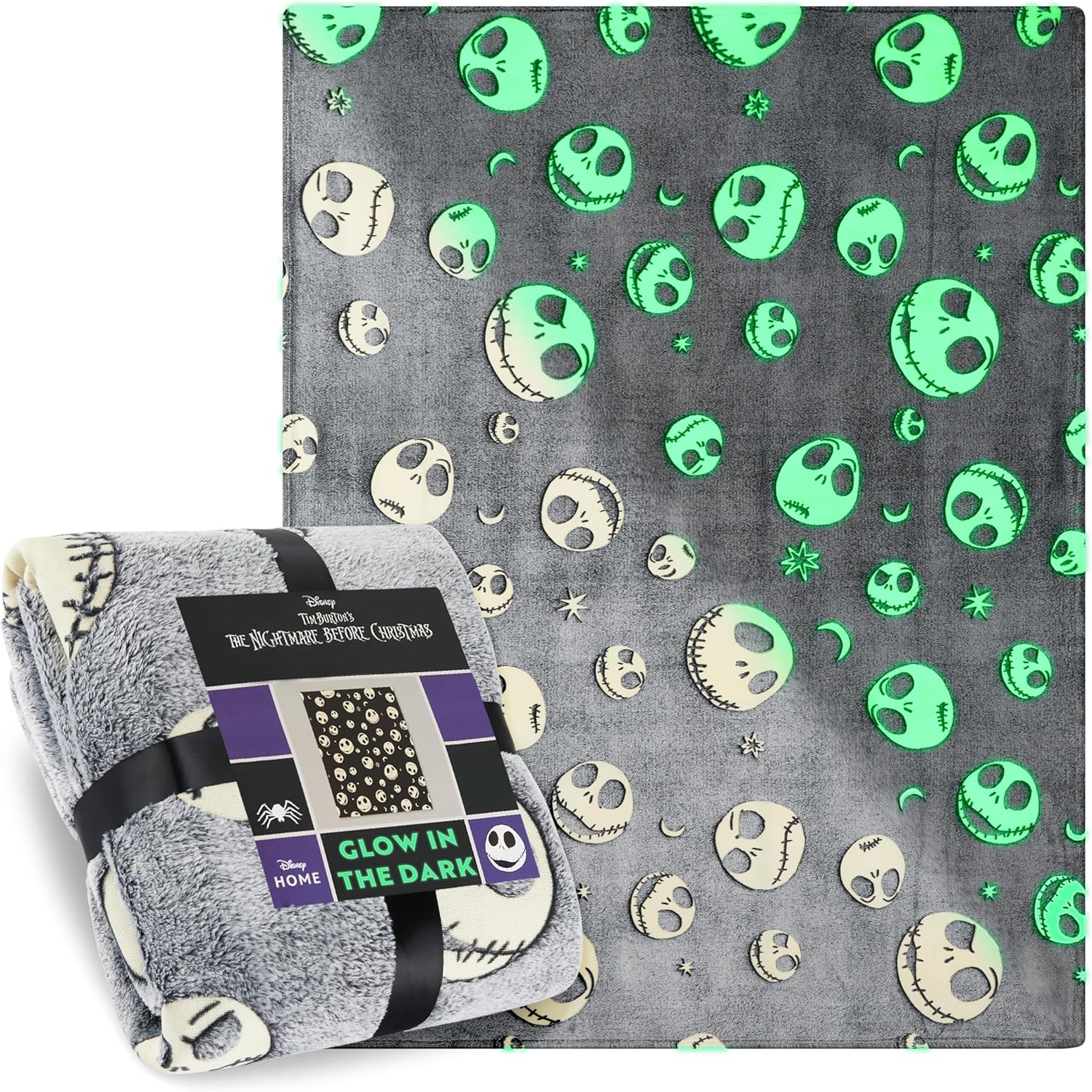 Sonic The Hedgehog Glow in The Dark Throw Blanket 51x59” for Kids, Soft Fleece Throw Blanket for Sofa Bed, Gamer Gifts for Kids (Blue Sonic)