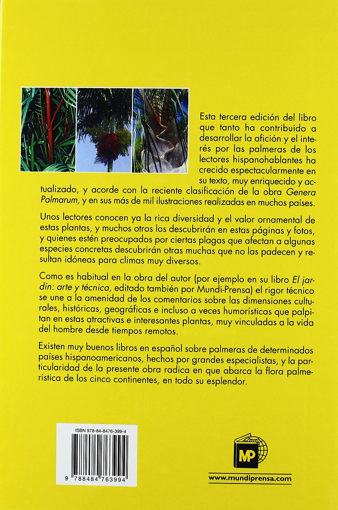 Palmeras. Todos los géneros y 565 especies (Jardinería)
