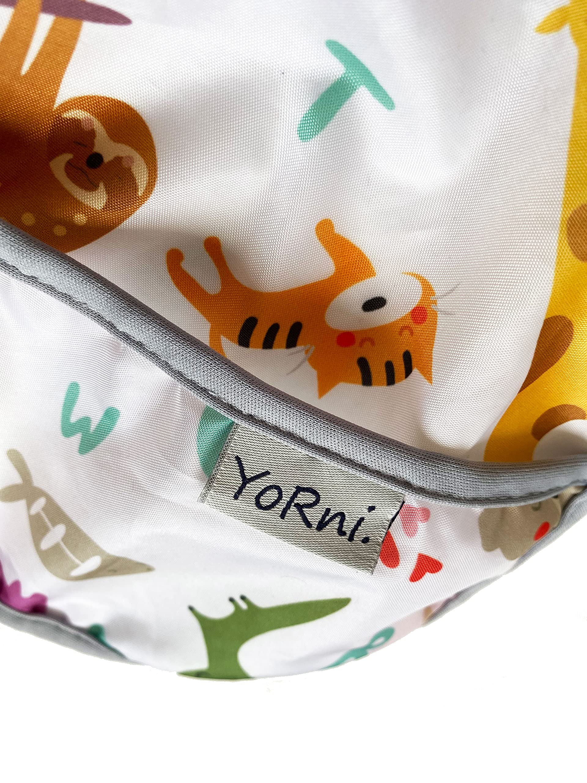 Yorni Sızdırmaz Cepli ve Boyundan Cırtlı Bebek Mama Önlüğü (6-24 Ay) Zoo Su Geçirmez