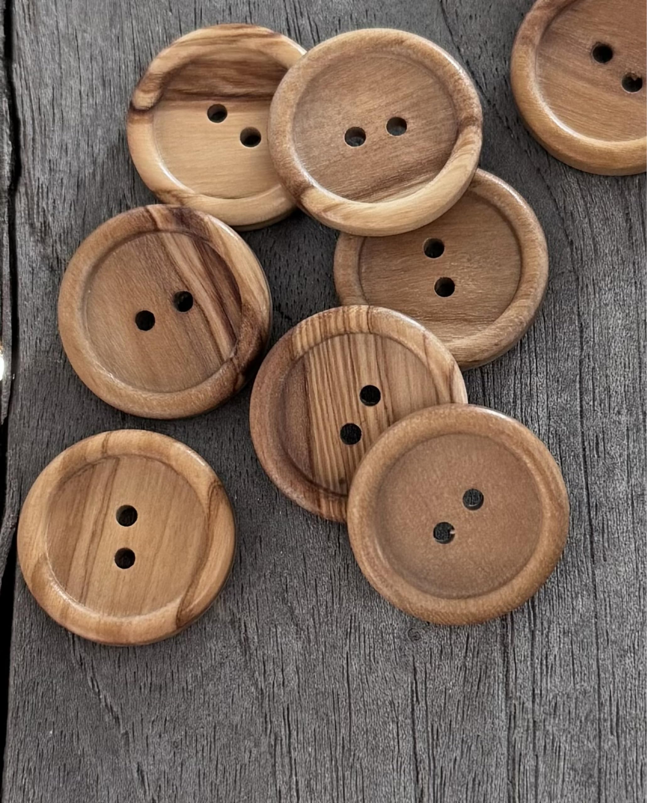 6 Bottoni di legno -MARINA BOT6 - Materiali - Stoffa e filati - di