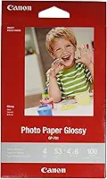 Canon Papel fotográfico brilhante GP-701 de 10 cm x 15 cm (100 folhas/pacote)
