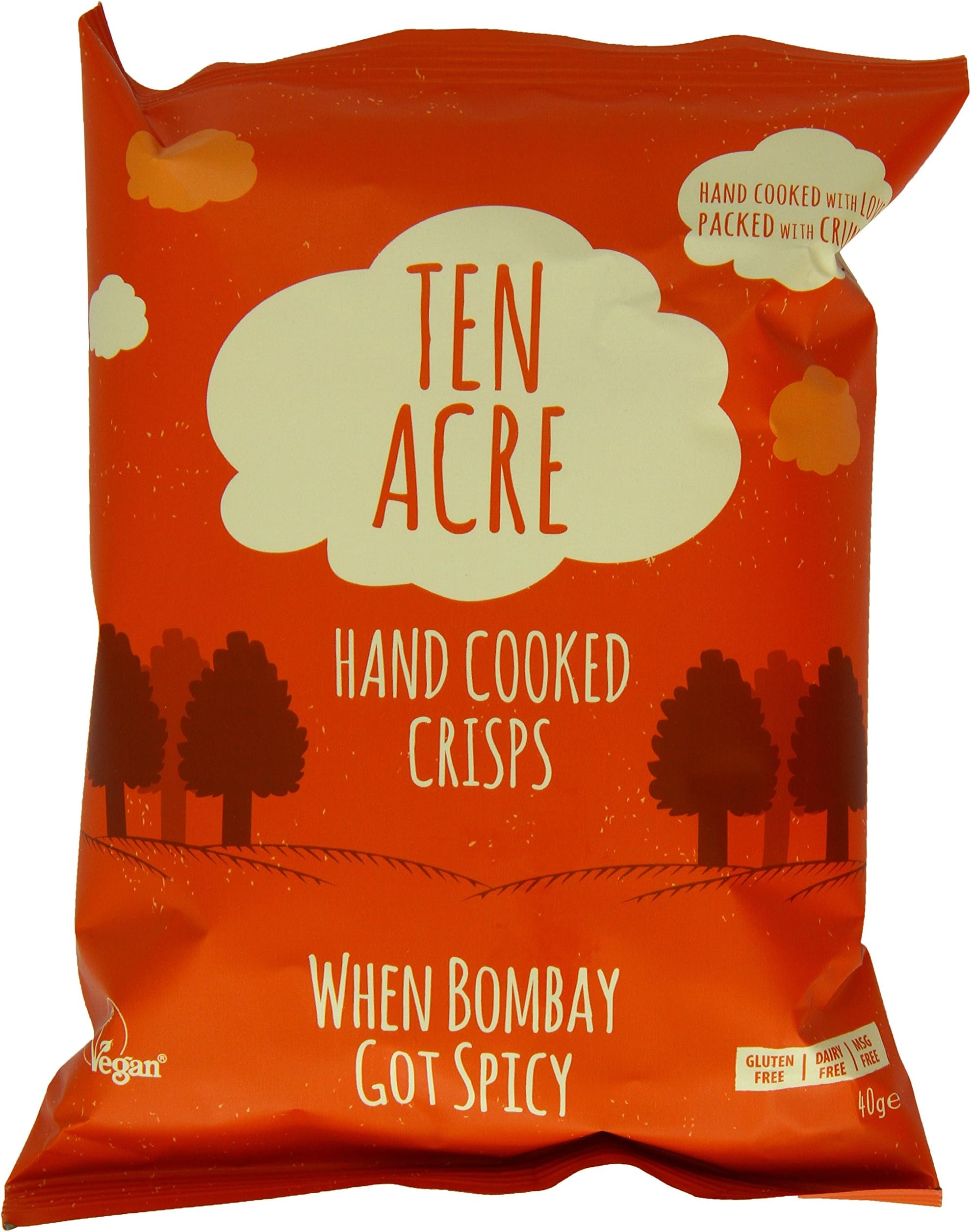 Ten Acre Crisps Bombay Spice 40 g (Pack of 12)