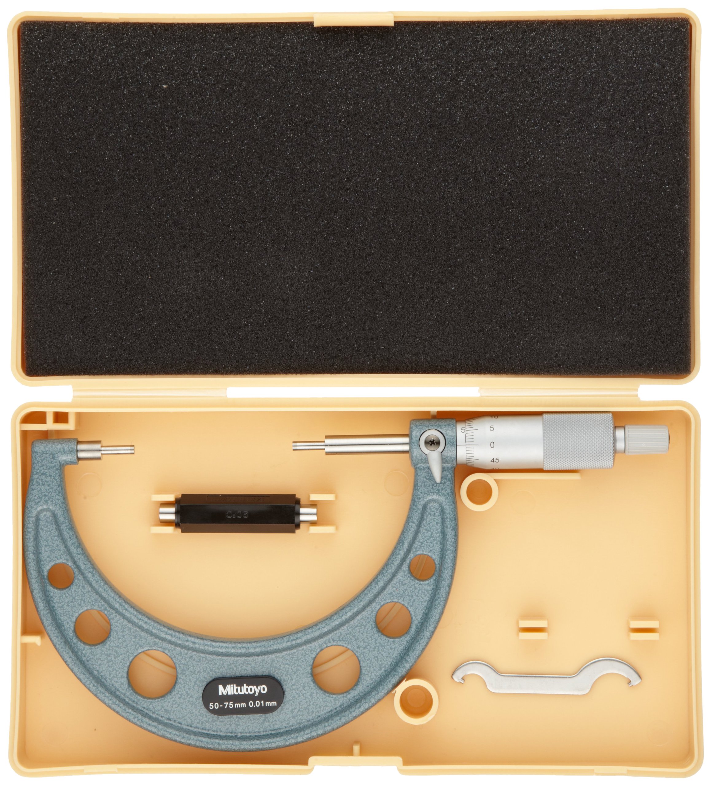HoHoページ Mitutoyo 193-111 Digit Outside Micrometer, Ratchet Stop, 0