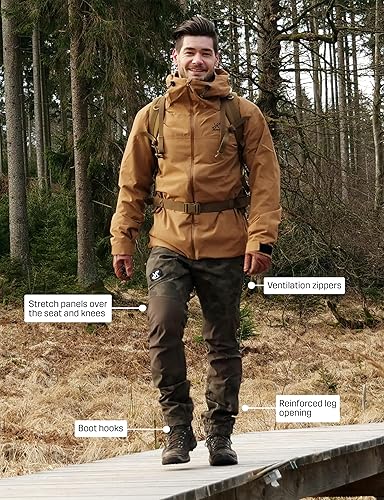 Miniatura 6 de RevolutionRace Men's Nordwand Pro Pants, Durable and Ventilated Pants for All Outdoor Activities