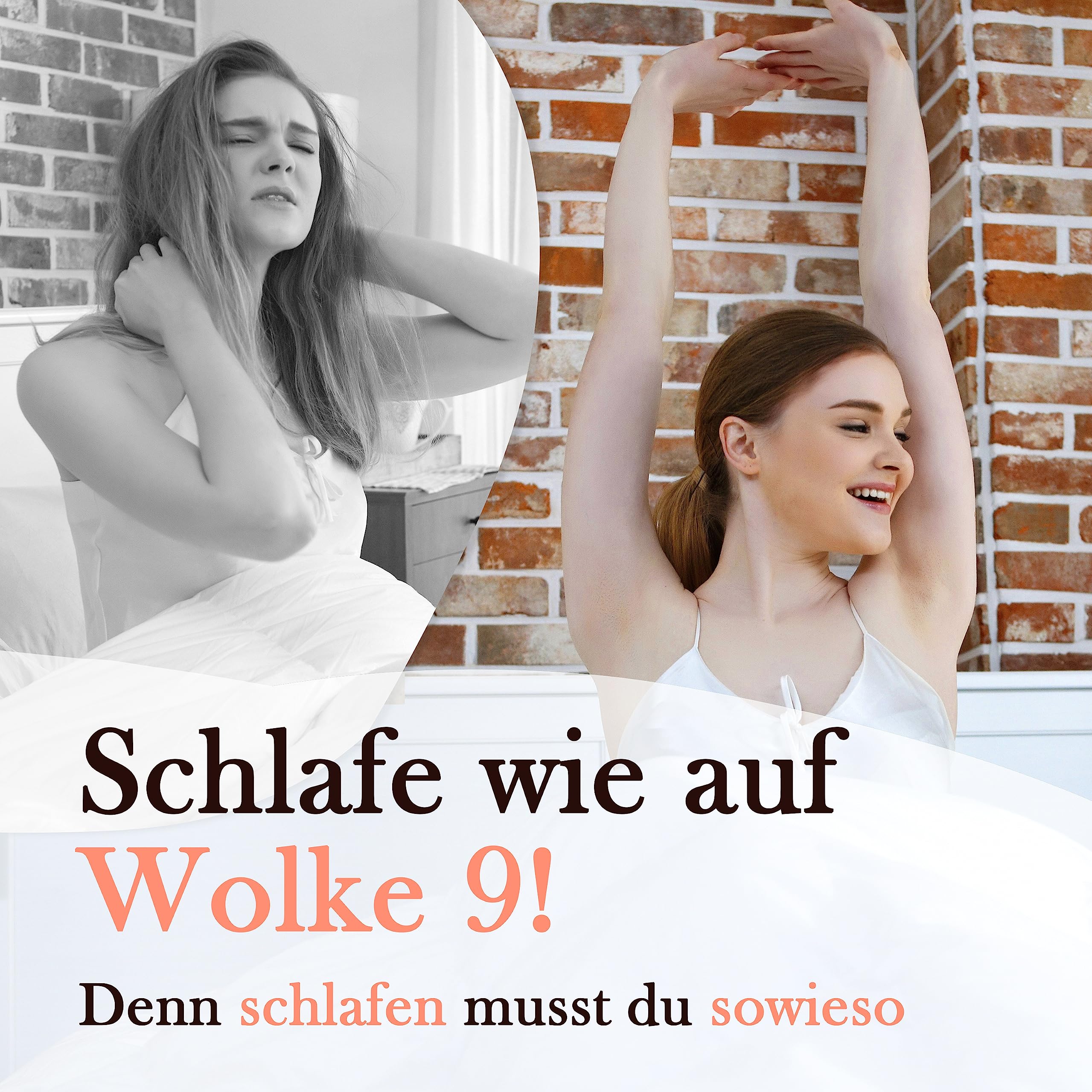 Nackenstützkissen 72x42x15 cm Orthopädisch Memory-Schaum | Viscoelastischer Memory-Schaum, Waschbarer Bezug, Hypoallergen, Milbensicher
