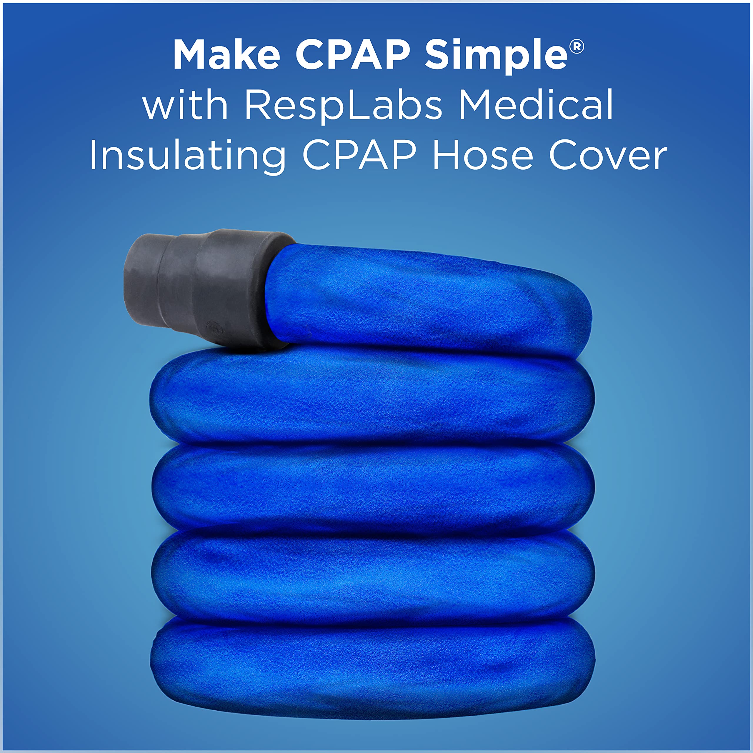 RespLabs CPAP Hose Cover Universal 6 Foot Insulating Tubing Wrap. for