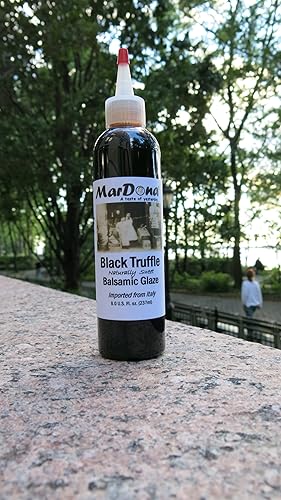 MarDona - Vaso balsámico de imitación de color negro de 325 ml