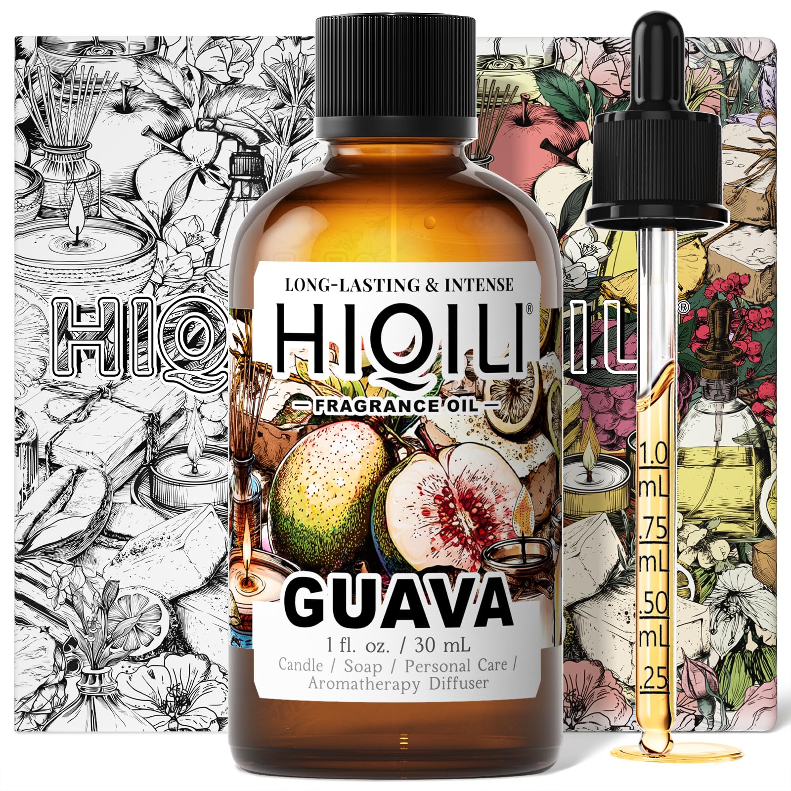 HIQILI Guava Fragrance Oil for DIY Candles &amp; Soaps, Air Freshener Sprays