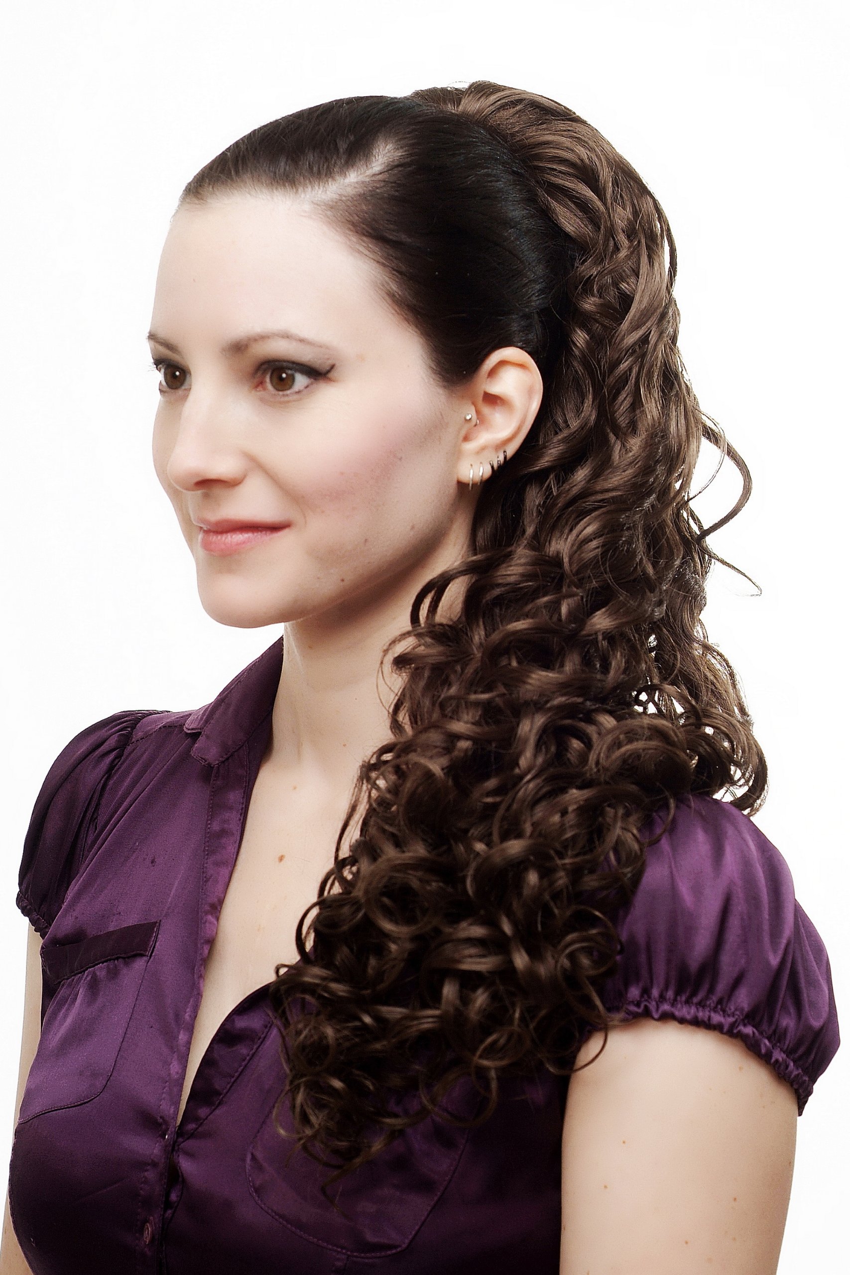 WIG ME UP - N310-8 Hairpiece ponytail extension very long massive volume voluminous curly amazing curls kinks middle brown 23inch - Image 3