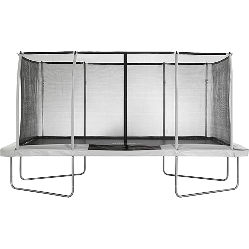 Upper Bounce Rectangle Trampoline Set Premium Top-Ring Enclosure System – Outdoor Recreational Trampolines - Gymnastics Rectangular Trampoline Kids - Adults, Supports Up 500 lbs