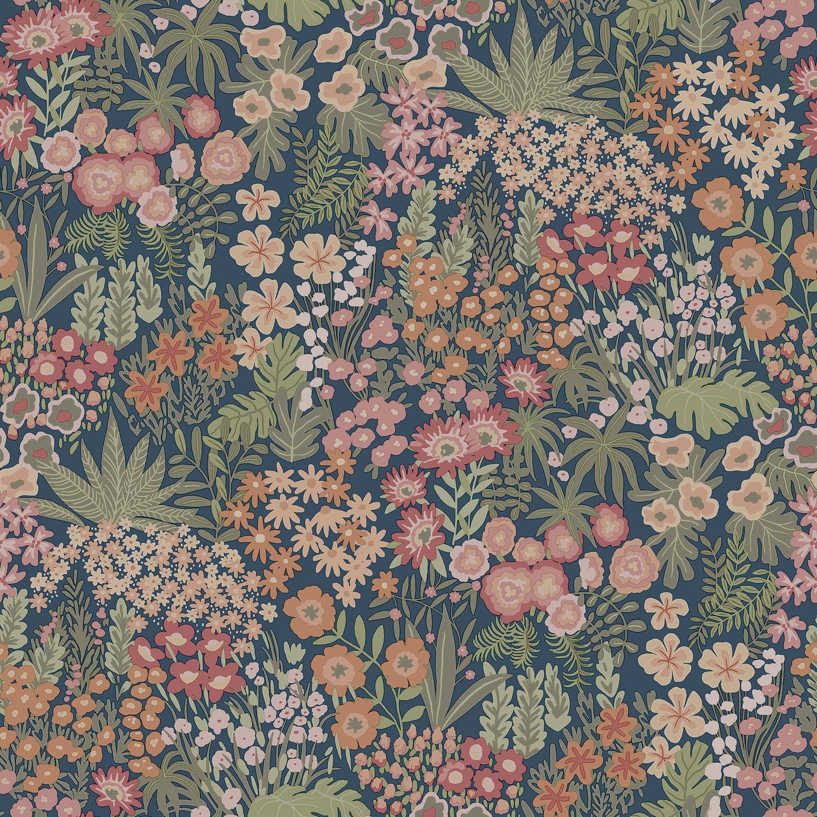 Holden Décor Holden Navy Everbloom Wallpaper