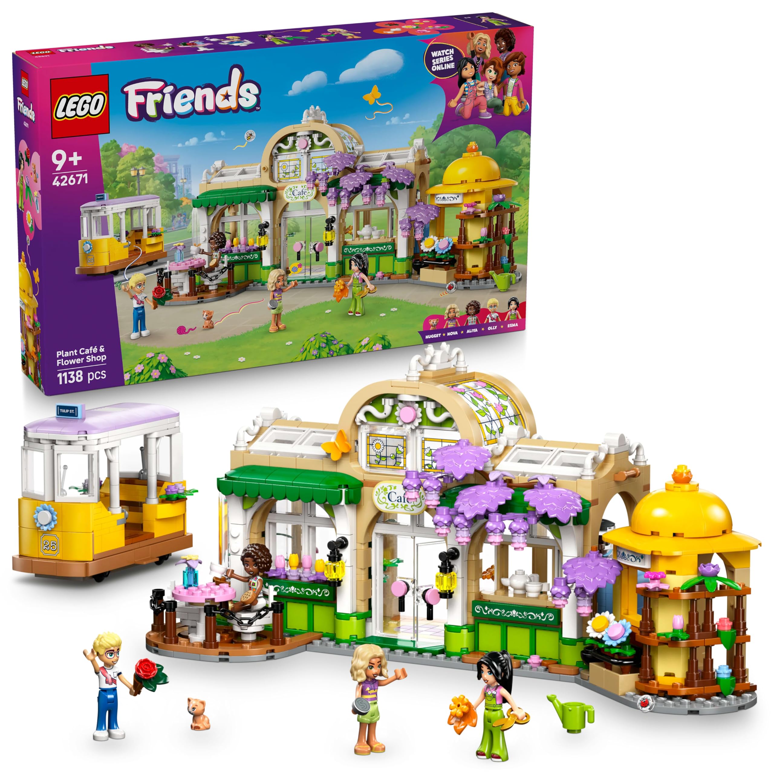 Lego 42671 Friends Flower Shop Cafe Toy Birthday Present Blocks For Girls Boys Children 9 Years Old 10