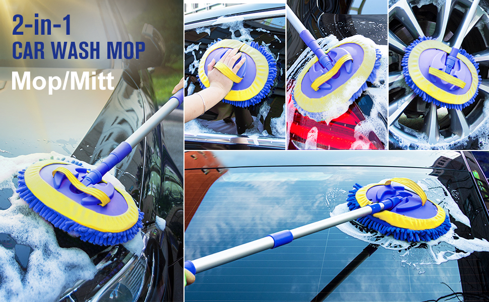 6 Chenille+Microfiber+Aluminum+Cleaning+Collector