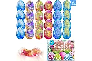 24 Pcs Slime Easter Eggs Basket Stuffers: Prefilled Easter Eggs with Slime...