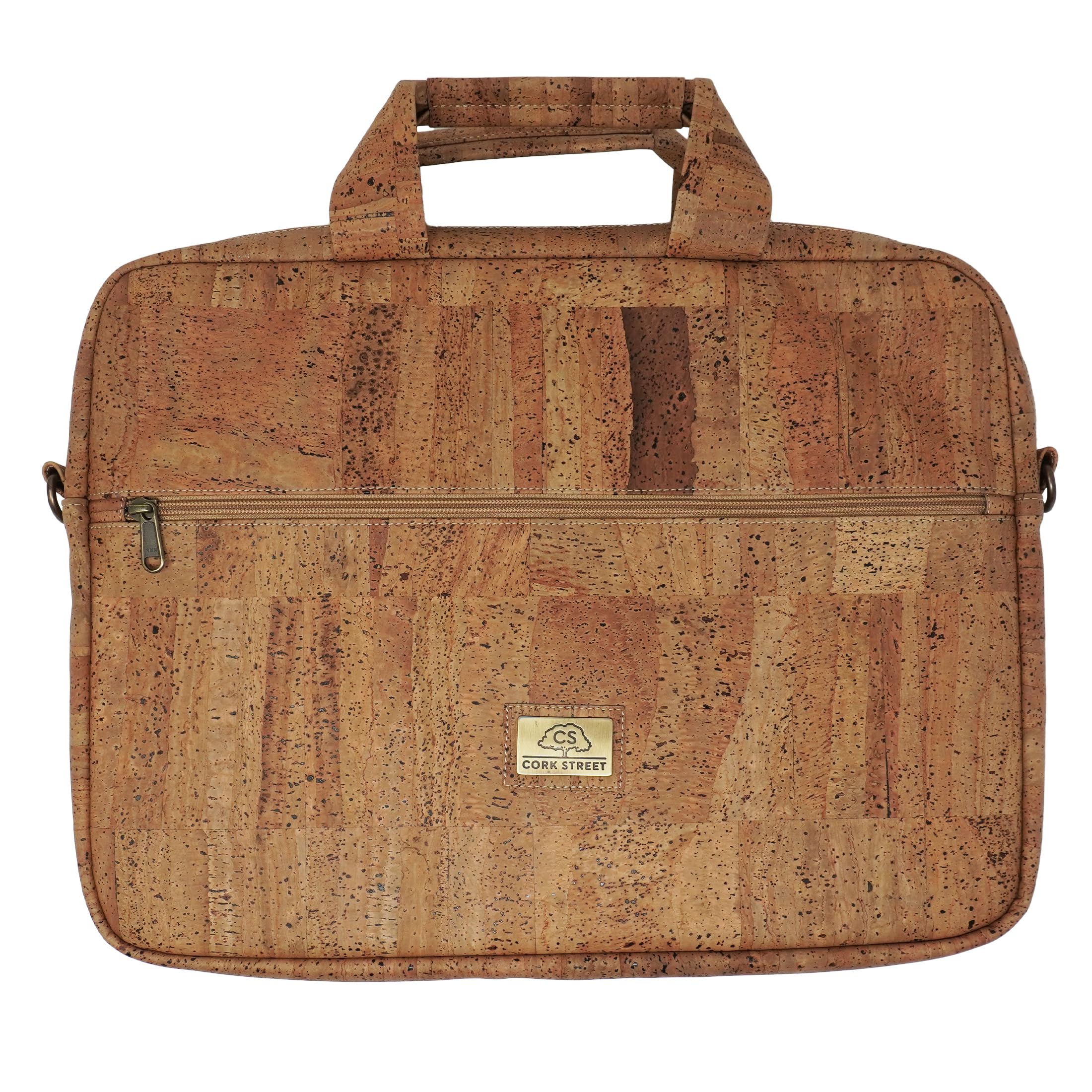 Sac pour ordinateur portable en liège Portugal de qualité supérieure | Mallette durable de 40,6 cm avec housse de bagage et bandoulière, Taco, Laptop Bag