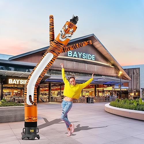 Miniatura 123 de LookOurWay Air Dancers Inflatable Tube Man Attachment - Wacky Waving Inflatable Dancing Tube Guy for Business Promotion - Blower Not Included