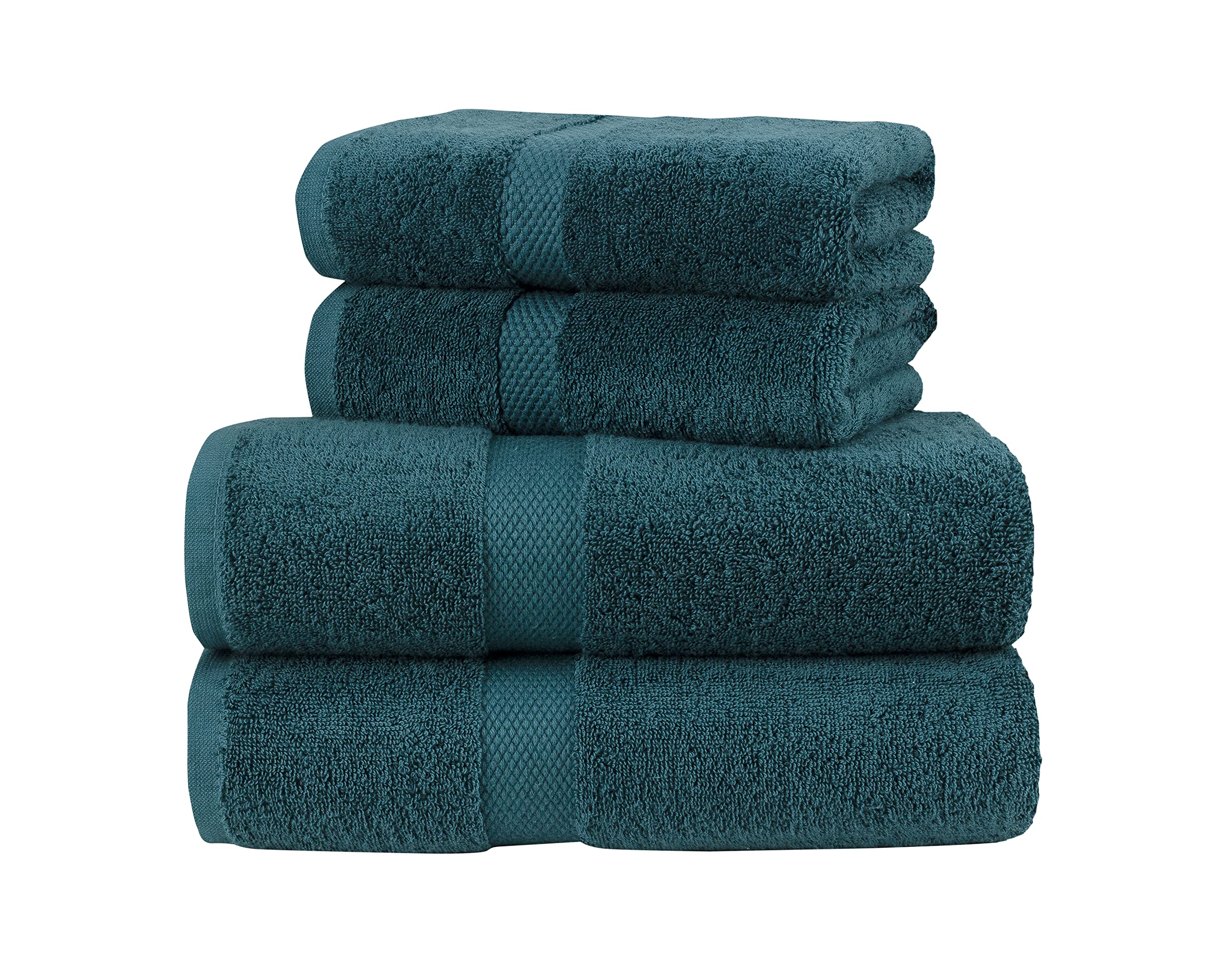 La Maison 100% Egyptian Cotton 600GSM Superior Towel Bale Set Hand Towel Bath Towel 4 Piece Super Soft Everyday Use (Jade)
