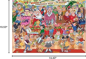 Amazon.com: Jumbo, Wasgij, Christmas 18 - Gingerbread Showstopper