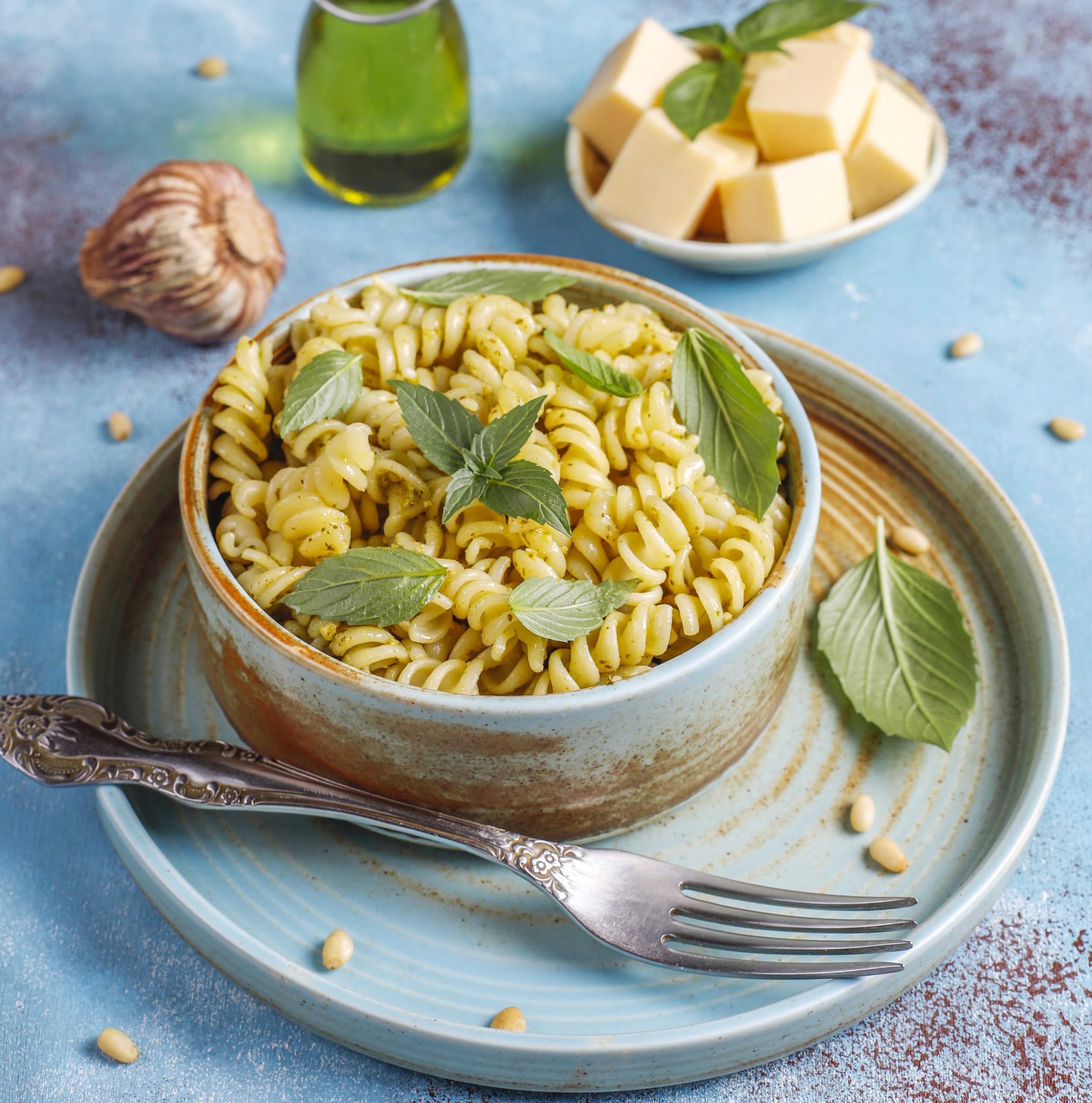 PASTA KETO Line@diet | porciones individuales de 50 g de pasta cetogénico | bajo en carbohidratos y 0,2 g de azúcar, rico en fibra y proteínas (14 Fusilli)